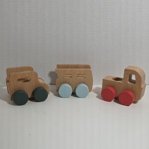 New- Wood Car Set Of 3 By Hearth And Hand With Magnolia - Item No. 502